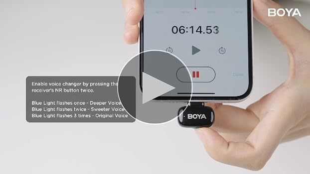 Amazon.co.jp: BOYA miniワイヤレスマイク【超ミニ360°集音